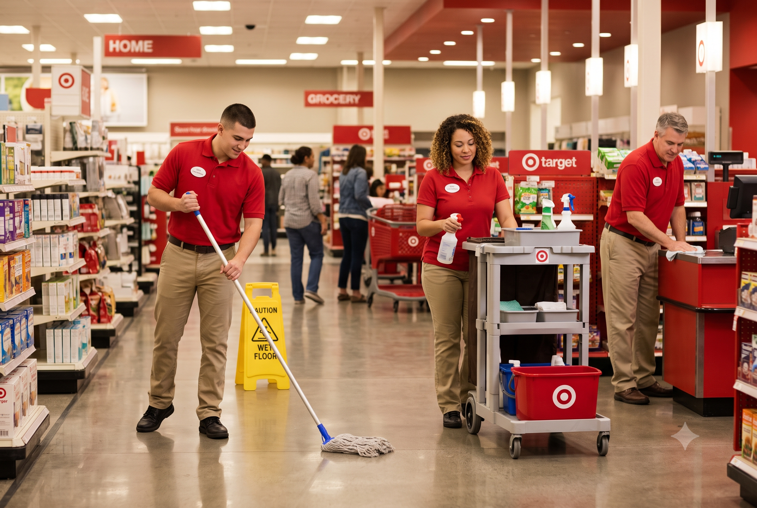 Personal de Limpieza en Target Estados Unidos