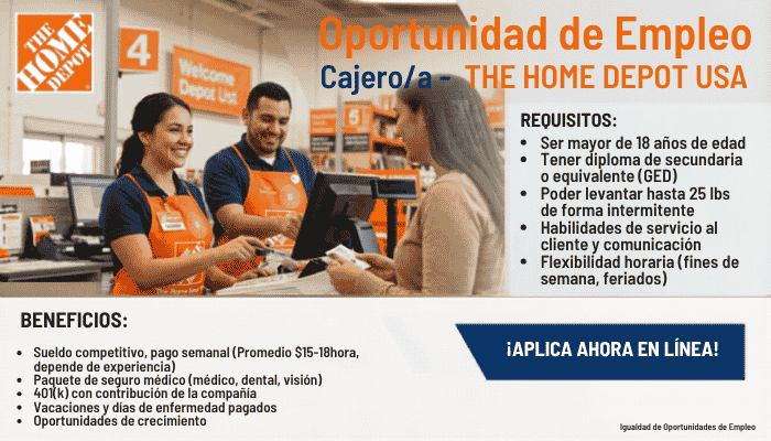 Cajero en The Home Depot