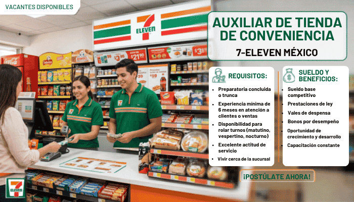 Auxiliar de Tienda 7-Eleven